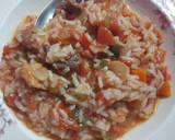 Foto del paso 9 de la receta: Para 100 personas😍🤩 guiso de arroz con pollo y carne a la leña