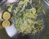 A picture of step 1 of Lauki Halwa.