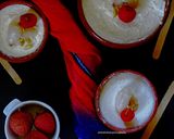 A picture of step 7 of Lychee Baked Yogurt.