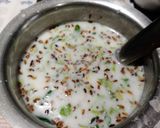 A picture of step 3 of Chilla Raita.