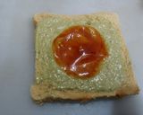 A picture of step 2 of Cucumber Sandwich.