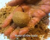 A picture of step 9 of Sprouted Foxtail millet/Thinai laddu.