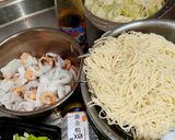 黃金蝦XO醬海鮮炒麵的食譜步驟1照片