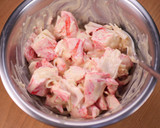 A picture of step 3 of Chunky Crab Stick Appetizer with Supreme Sauce.