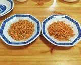 A picture of step 4 of Crispy Noodle Plate with Baby Star Ramen (Fried Noodle Style).