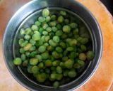 A picture of step 1 of Tuvar in tomato gravy.