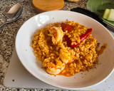 Foto del paso 11 de la receta: Arroz meloso con gambas y pimiento rojo