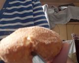 A picture of step 3 of Cream brule donuts.