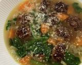 A picture of step 9 of Italian Wedding Soup.