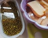 Foto langkah ke 1 dari resep Kolak ubi kuning kacang hijau.