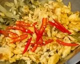 รูปขั้นตอนการทำที่ 3 ของ ผักกาดดองเปรียวผัดไข่(มังสวิรัติ)