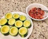 A picture of step 1 of Stuffed Zucchini Soup.
