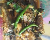 A picture of step 3 of Mula Tangra (raddish with tangra fish) #win #Week 2.