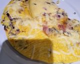 Pas rețetă Omletă cu bacon 3 fotografie
