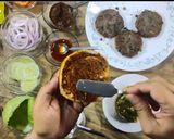 A picture of step 10 of Veg Burger.