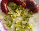 Brokkolis krumplifőzelék recept fázis 3 fotója