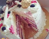 Pas rețetă Tort cu crema de cioc albă, frișca, mascarpone și fructe 7 fotografie