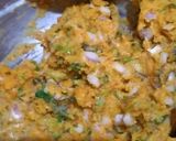 A picture of step 1 of Besan cutlets.