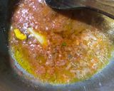 A picture of step 2 of Leftovers chikkar chanay biryani.