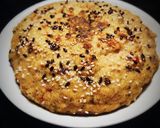 A picture of step 6 of Savoury Chanadal Cake.