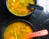 A picture of step 5 of Chota halkkusha (thumbai) rasam.
