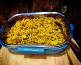A picture of step 6 of Mixed fried rice for tiffin box.
