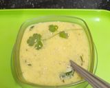 A picture of step 4 of Bhaidku in buttermilk (sesame).