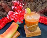 A picture of step 3 of Watermelon Sattu.