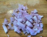 A picture of step 1 of Boiled egg sandwich with French fries.