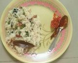 A picture of step 3 of Matar pulao.