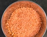 A picture of step 1 of Masoor dal Tadka.
