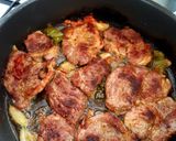 Omlós, serpenyős tarja recept fázis 1 fotója