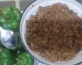 A picture of step 6 of Mince stuffed capsicum.