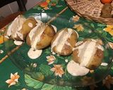 Une image de l'étape 6 de Pommes de terre blue belle au four crème ciboulette citron.