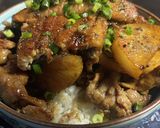 A picture of step 6 of Pork Belly and Daikon Unadon (Eel Rice Bowl Hybrid).