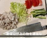 A picture of step 2 of Chilled Shabu-Shabu Salad Udon.