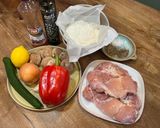 A picture of step 1 of Greek-Style Skewers (Souvlaki) & Tzatziki.