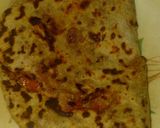 A picture of step 3 of Green moong paratha.