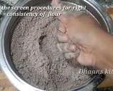 A picture of step 5 of Soft Ragi puttu.