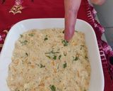 A picture of step 2 of Dhoka Paneer.