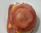 A picture of step 7 of Breakfast Burger.