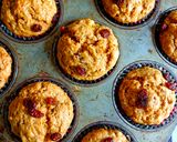 A picture of step 5 of Whole Wheat Banana Raisin Muffins.