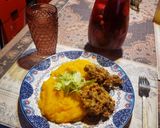 Foto del paso 6 de la receta: Puré de zapallo con fritos de lechuga