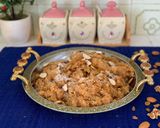 A picture of step 1 of Makhandi halwa.