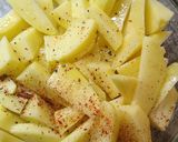 Foto del paso 3 de la receta: Papas al horno con cheddar y verdeo