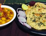 A picture of step 7 of Chhole kulcha.