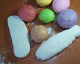 A picture of step 5 of Marble Fondant #Christmasbakingcontest #Authormarathon.