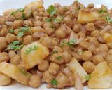 A picture of step 3 of Safed Chana Chaat.
