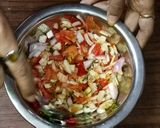 A picture of step 8 of The 4-Leaves South Indian Rice with salad.