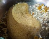 A picture of step 1 of Chana Halwa Puri.